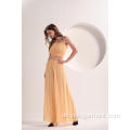 Frauen Yellow Strip Wide Leg Pants